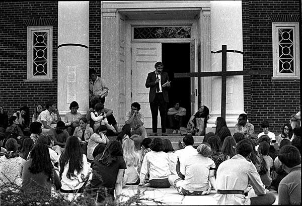 Western Maryland College, Kent State Memorial, Baker Chapel, Dr. Mel Palmer